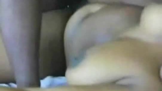 Black wife gets nailed and jizzed on big tits