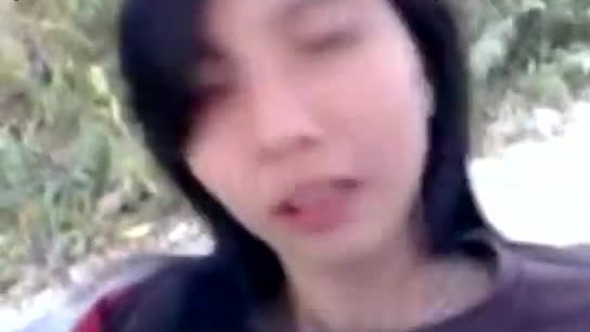 Asian couple fuck on motorbike - newartcamgirls.com