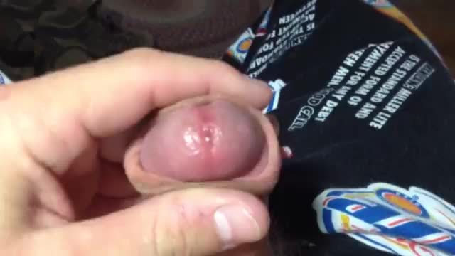 Jacking off my young cock