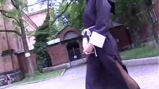 Nun drinks piss