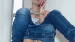 Hot latina teen with big butt from hotpornocams.com masturbate on cam