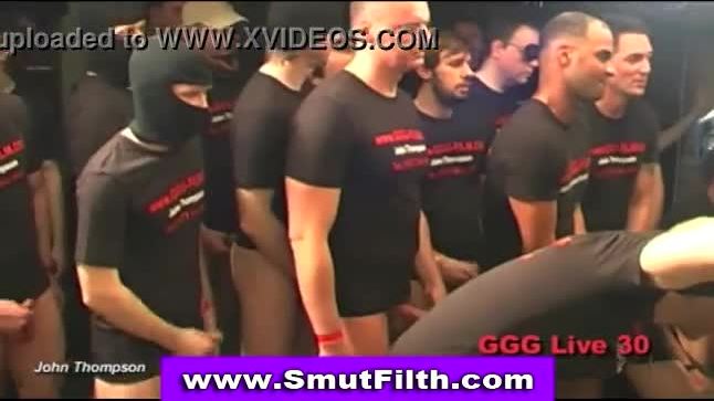 Bukkake slut fucked and facialized