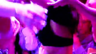 Lesbian strip show in disco bar
