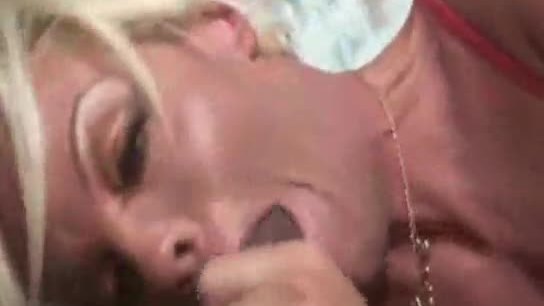 A kinky blonde cougar goes black