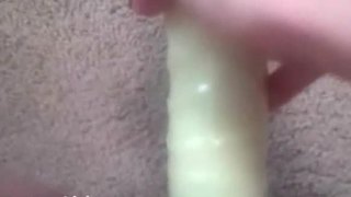Mature babe toys her pussy
