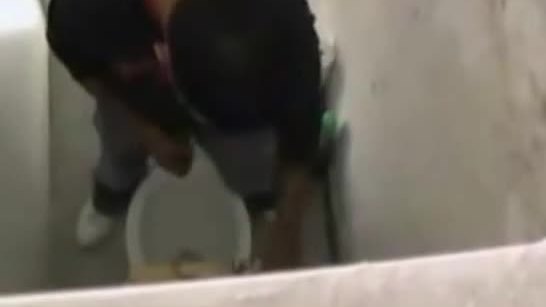 Guy jerking off