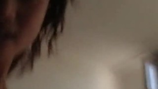 Chubby asian husband fucks his big tits wife