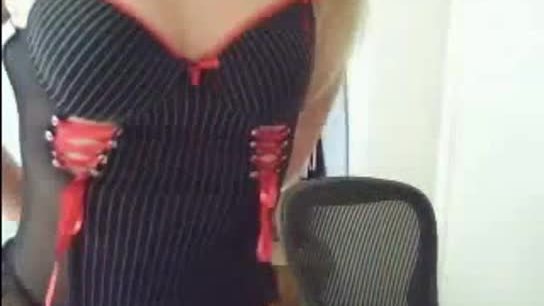 Horny blonde amateur teen bating