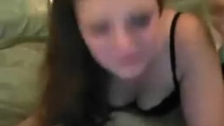 Wife face fucked and anal on webcam