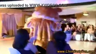 Cfnm amateur party girls suck stripper cock