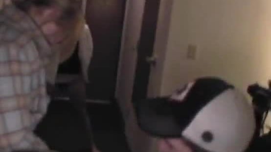 Party girl strap-on hotel fun