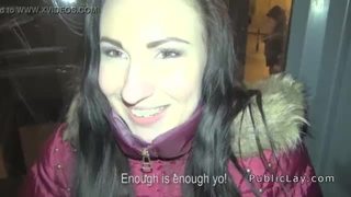 Dude fucks babe from public pov in store room