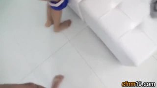 Spex cfnm teen creampie
