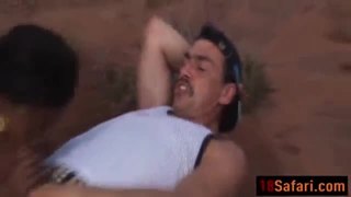 Safari ethnic beauty care taker girl double penetrated by horny tourisdit-ass-39