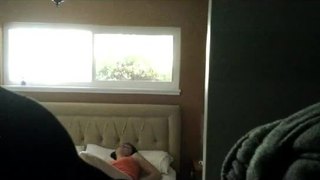 Hidden cam sex and creampie with wife