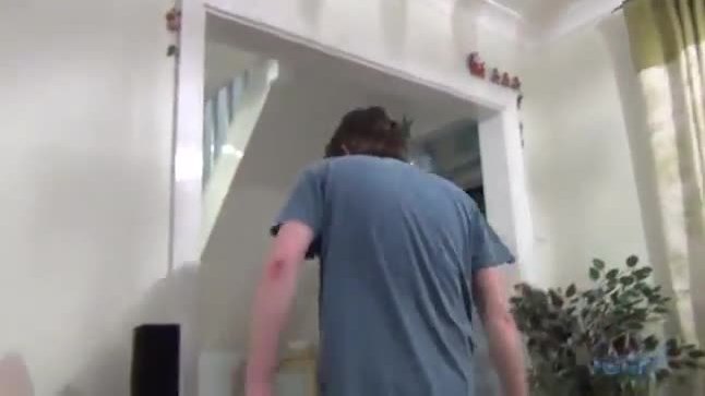Redhead getting banged by a nerd