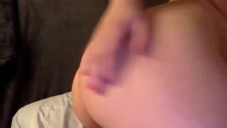 Hot wife masturbating hairy pussy on webcam