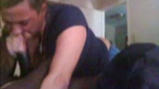 Old milf loves sucking black dick