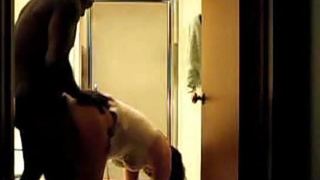 Amateur bathroom blowjob
