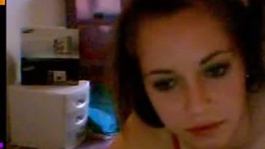 Young couple teasing on cam