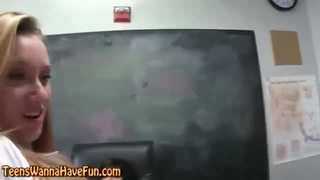 Teen schoolgirl railed