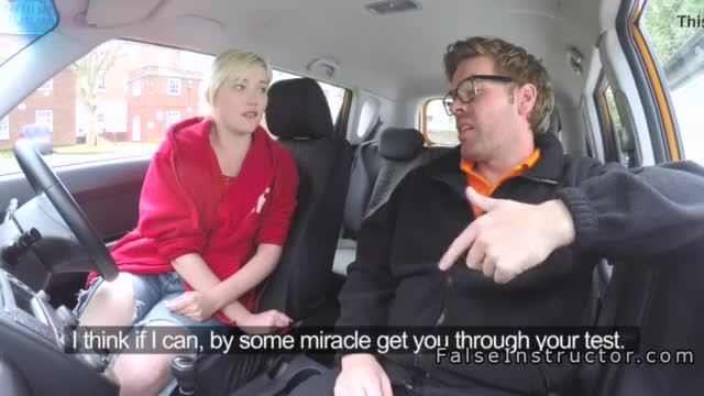 Big butt blonde banged by instructor