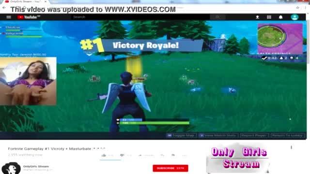 Fortnite gamer girl masturbate youtube stream